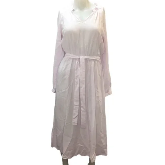 Anthropologie Cloth & Stone Midi Boho Dress V-Neck Long Sleeve Medium NWT - Picture 1 of 5